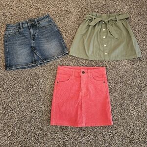 Lot Of 3 Girls Skirts - Size 7/8